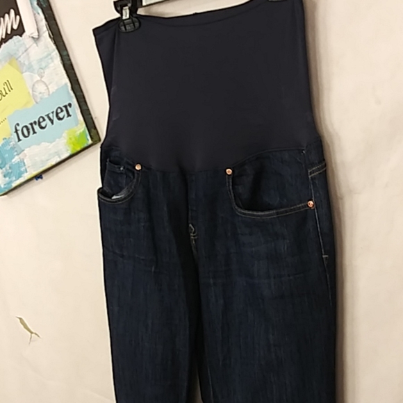 4/20 GAP long lean maternity boot cut jeans 12 - Picture 2 of 7